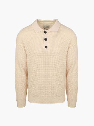 Scotch and Soda Maglia Waffle Ecru