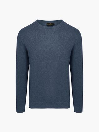 Steppin' Out Sweter z wełny merynosów w kolorze kobaltowym