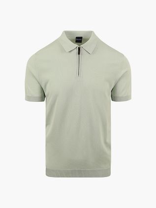 Suitable polo de media cremallera verde claro