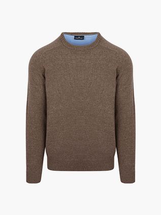 Sweter Steppin' Out z wełny jagnięcej w kolorze brązowym