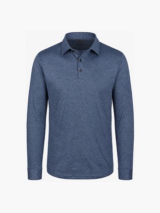 Desoto Long Sleeve Polo Shirt Essential Blue