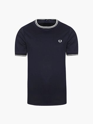 Fred Perry M1588 Twin Tipped T-shirt Mørkeblå