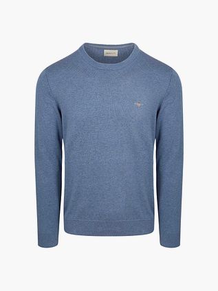 Gant Pullover Mélanger Bleu Mid