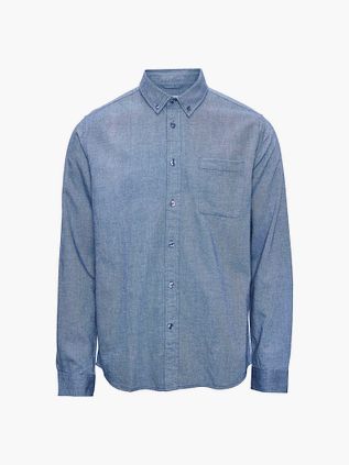 KnowledgeCotton Apparel Skjorte Blå