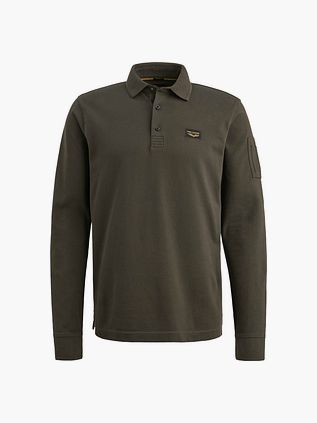 Koszulka polo PME Legend American Classic z długim rękawem w kolorze ciemnozielonym