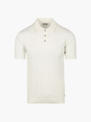 No Excess Strikket Polo Off-white