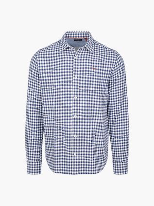 NZA Shirt BD Coarse Heavy Flannel Blue