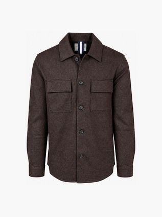 Profuomo Overshirt Button Peached Donkergroen