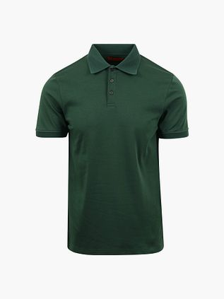 Suitable Liquid Polo w kolorze ciemnozielonym