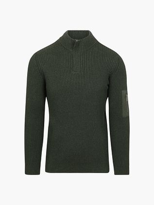 Suitable Mou Half Zip Tröja Mörkgrön