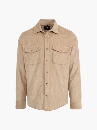 Suitable overshirt ze sztruksu w kolorze khaki