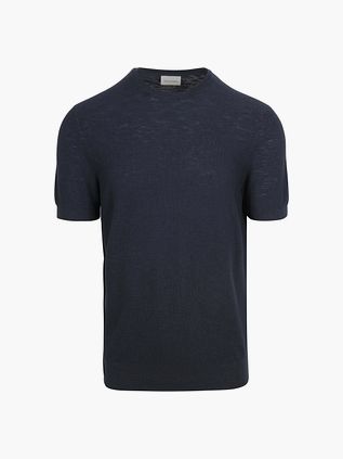 Suitable Piqué T-shirt Marineblå