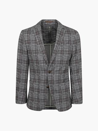 Suitable Respect Fame jersey blazer grå ternet