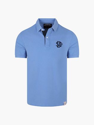 Superdry Polo Piqué Monogram Blå