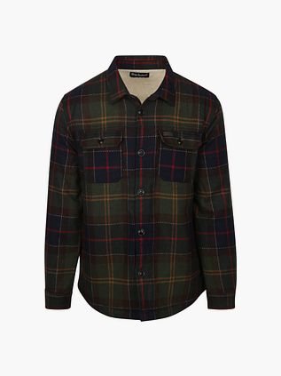 Barbour Overskjorte Wool Blend Ternet Willberry Olive