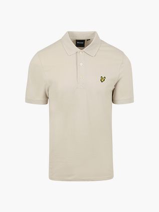 Gładka koszulka polo Lyle and Scott w kolorze ecru