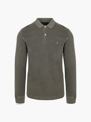 Marc O'Polo Langermet Poloskjorte Oliven