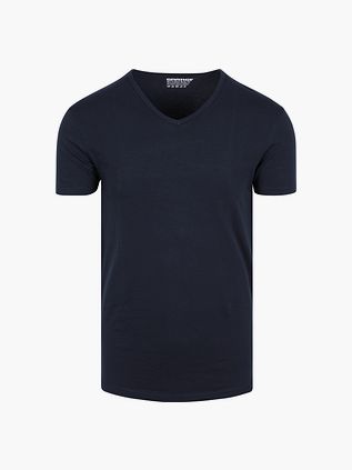Garage 2-Pack Basic T-Shirt Bio V-Neck granatowy