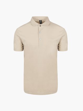 Profuomo Poloshirt Luksus Strikket Beige