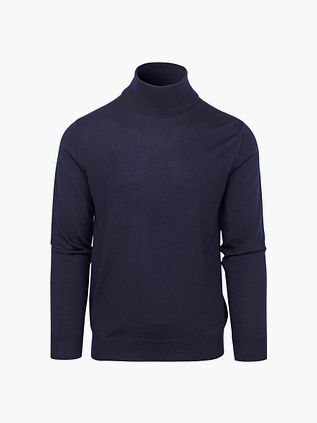 Suitable Pull Col Roulé Merino Marine