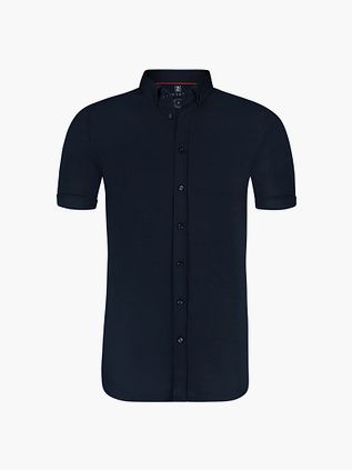 Camisa Desoto de manga corta azul marino 057