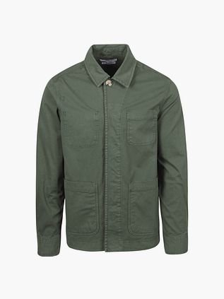 KING Essentials The Benjamin Overshirt oliwkowy