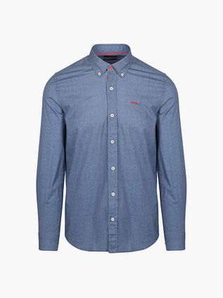 NZA Skjorte James Oban Poplin Blå