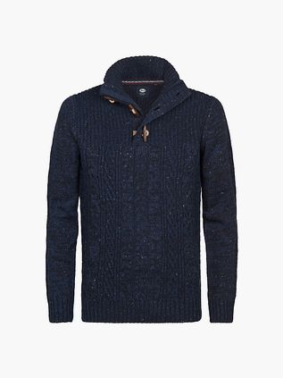 Petrol Kabeltrui Half Zip Hamilton Navy