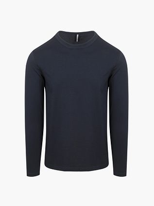 Profuomo Langærmet T-shirt Navy
