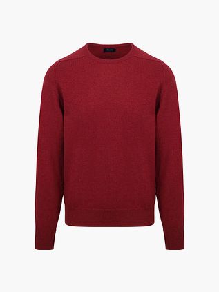 Pullover in lana d’agnello William Lockie girocollo Poppy Mélange