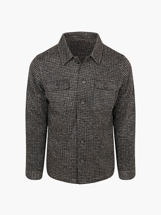 Suitable Overshirt Wollmix Bouclé Braun