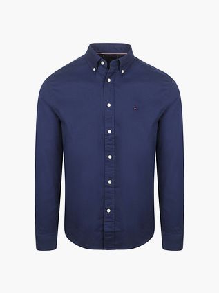 Tommy Hilfiger Flannel Skjorte Marineblå