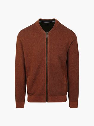 Casa Moda Vest Lynlås Brique Struktur