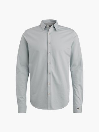 Cast Iron Skjorte Twill Jersey Lyseblå