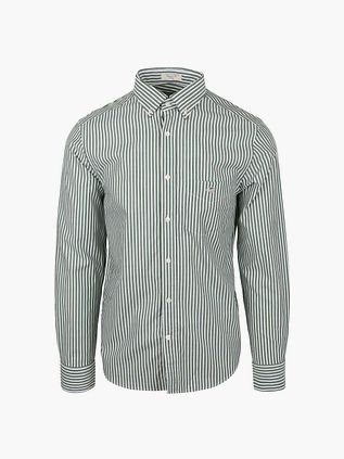 Gant Casual Skjorte Stribe Grøn