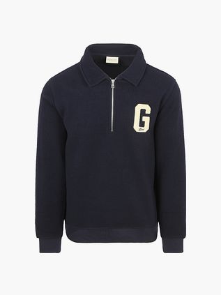 Gant Genser med Halv Glidelås Marineblå