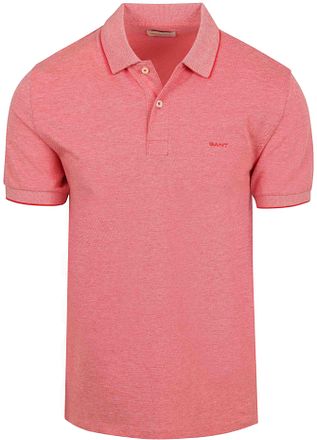 Gant Polo Piqué 2-Tone Rouge