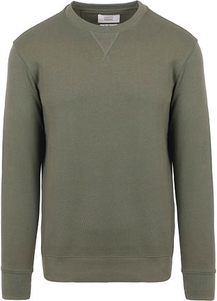 King Essentials The George Sweater Olijfgroen