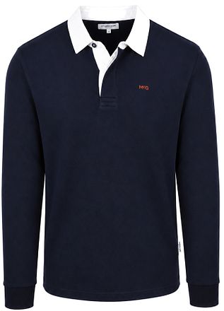 McGregor Rugbyshirt Striper Solid Marineblå