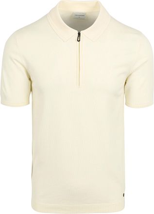 No Excess Poloskjorte med Halv Glidelås Off-white