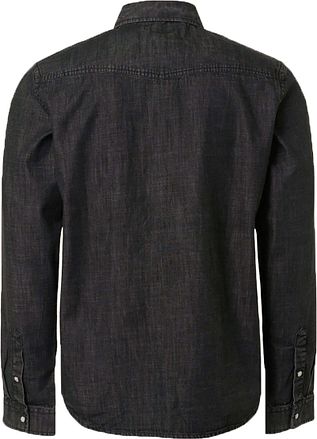 No Excess Shirt Denim Twill Anthracite
