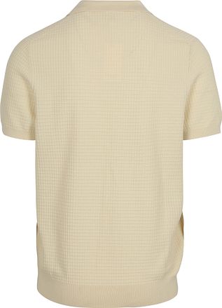 Profuomo Polo Riva Struktur Ecru