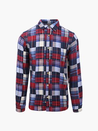 Scotch and Soda Ternet Flannelskjorte i Blå