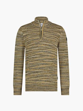 State of Art half zip trøje i gul melange