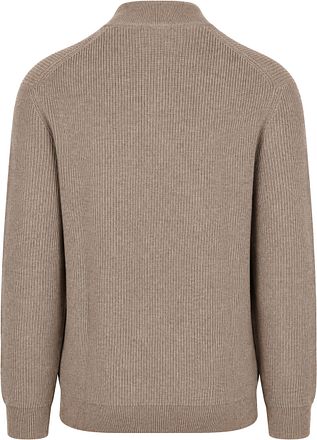 Suitable Half Zip Pullover Cowo Taupe