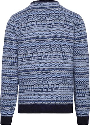 Suitable Prestige Fair Isle Tröja Blå