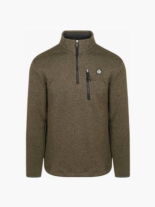Superdry Halvzip Pullover Fleece Oliven