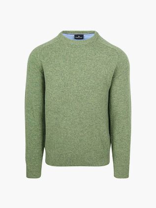 Sweter Steppin' Out z wełny jagnięcej w kolorze zielonym