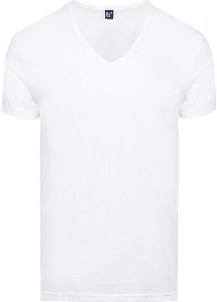 Alan Red Dean V-Hals T-Shirt Wit (2Pack)