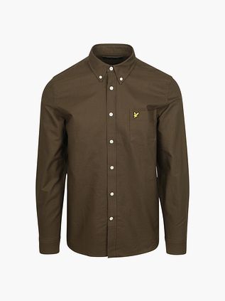 Lyle & Scott Skjorte Almindelig Oxford Oliven